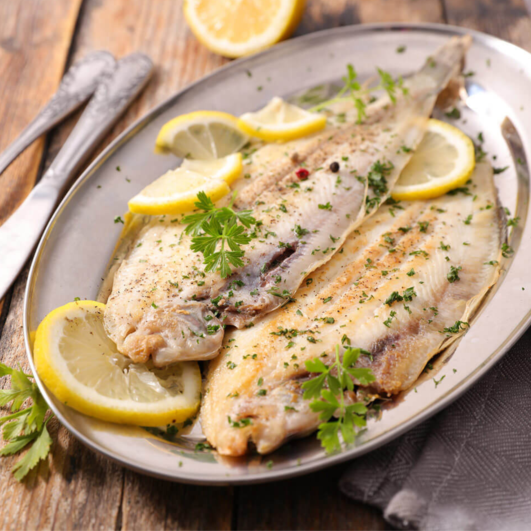 Sole portefeuille Farcie aux fruits de mer