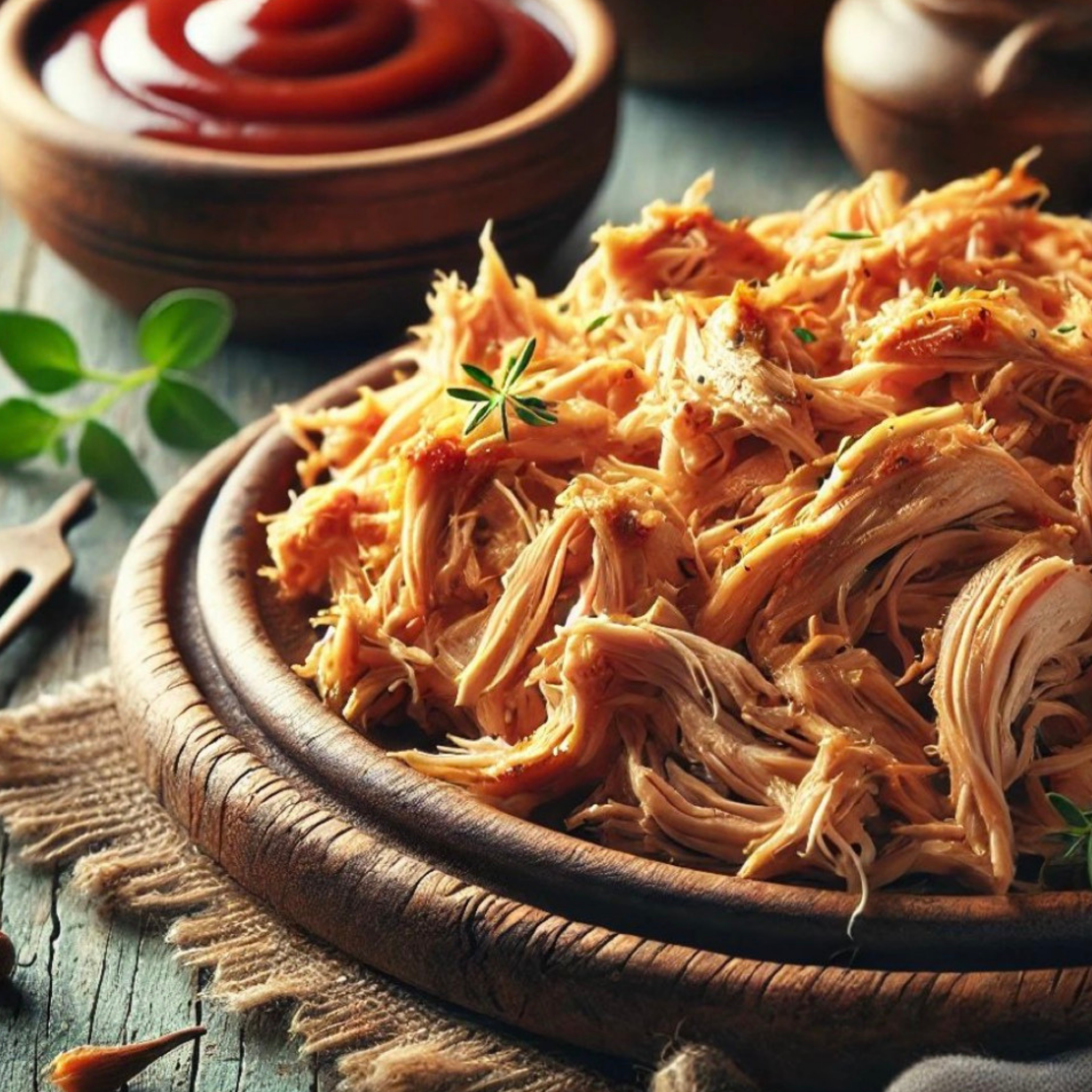 Poitrine de Poulet Effiloché