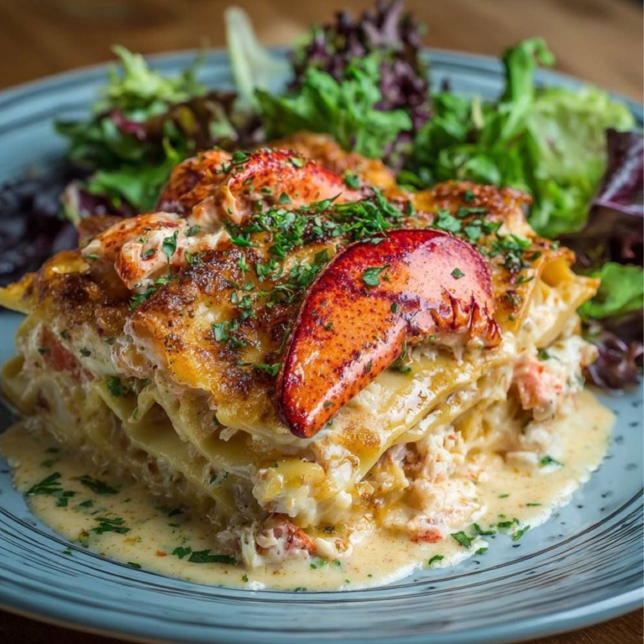 Lasagne Bisque de Homard