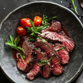 Bavette marinée au vin rouge