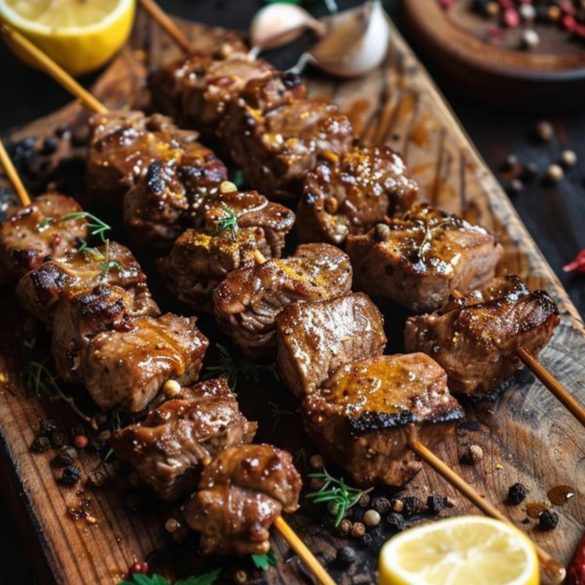 Brochettes de Filet Mignon BBQ