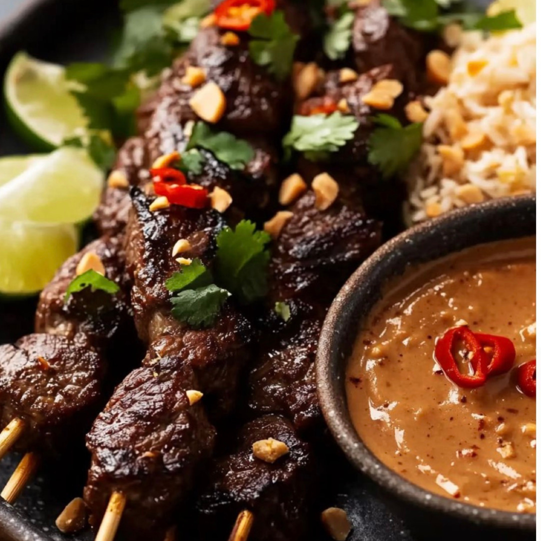 Satay de Filet mignon