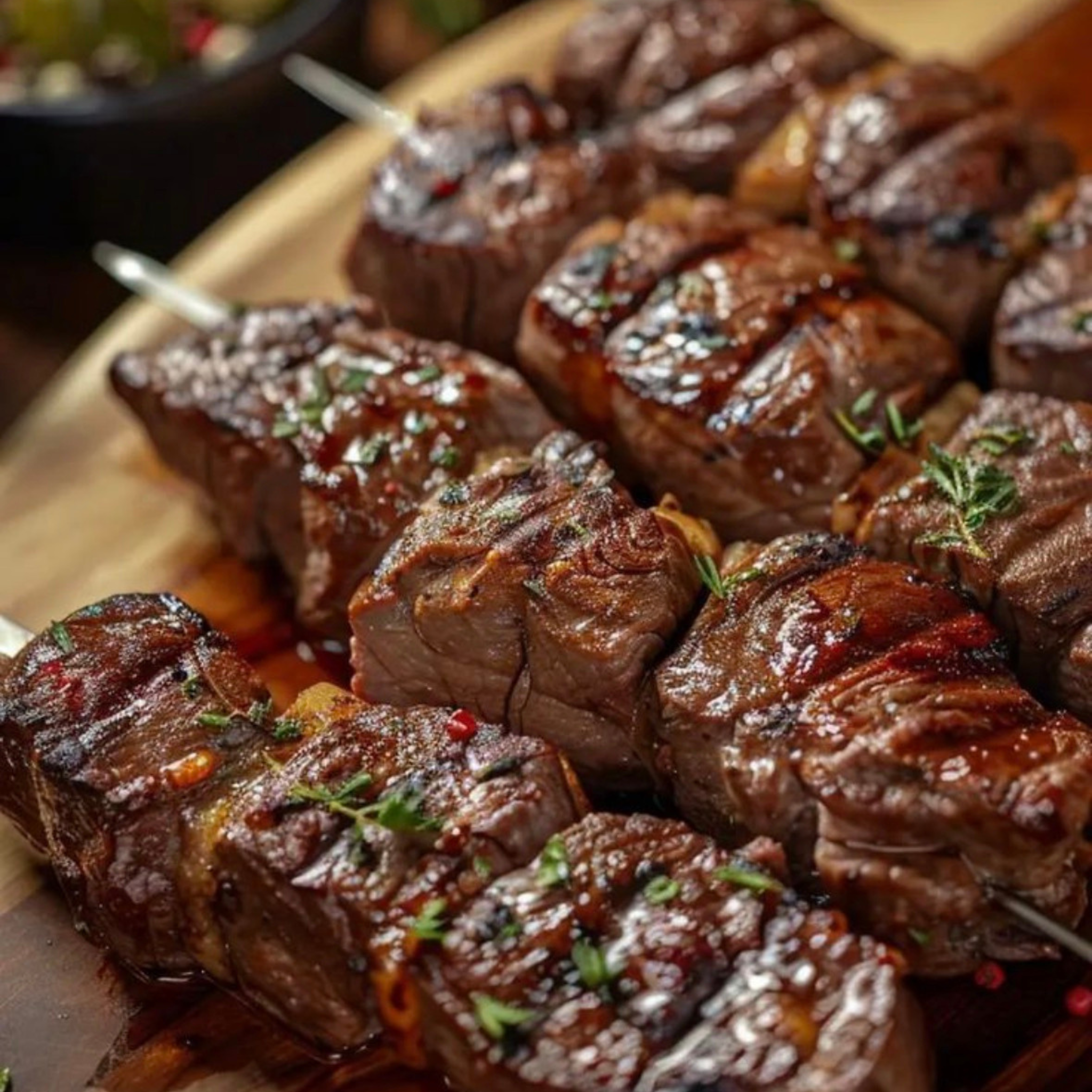 Brochette de filet mignon et bacon