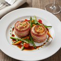 Tournedos de poulet mariné miel et ail